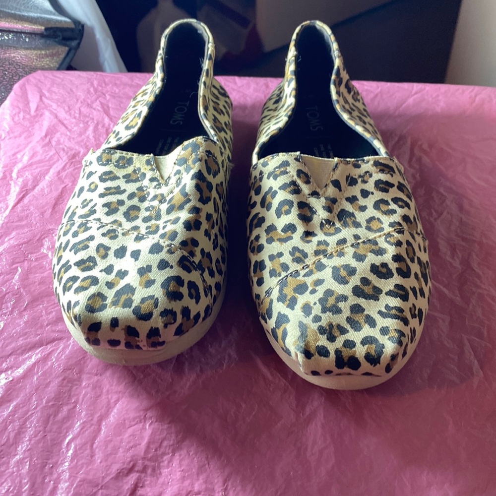 TOMS Women's Alpargata 3.0 Slip On Flats - Birch Leopard Print 7